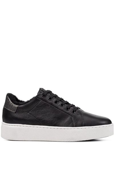 Geox Black Trainers Womens Shoes