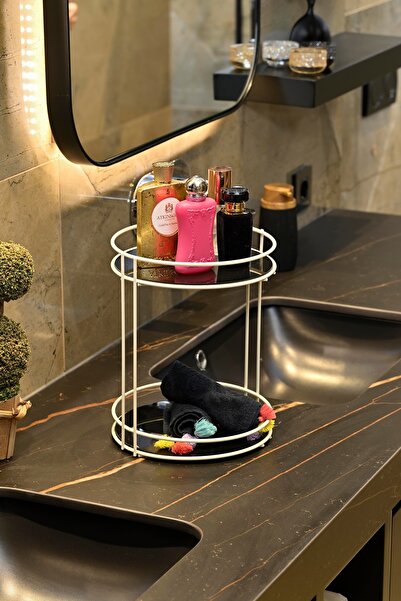 Edora Home Бежевий органайзер для ванної кімнати - косметика, парфуми, рушник...