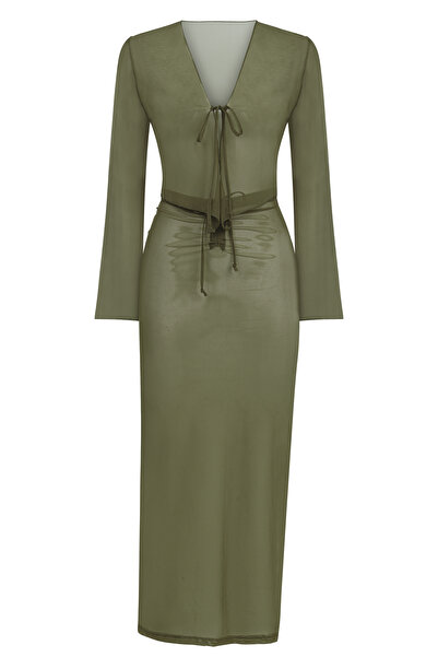 AQUELLA Çok Renkli Tül Crop Top-Etek Takım