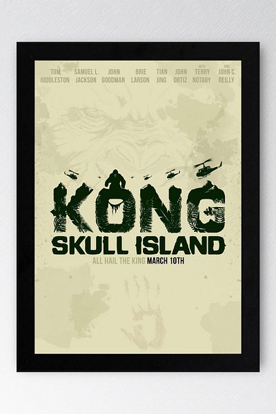 Saturn Pictură înrămată Kong Skull Island - Pictură poster film Skull Island