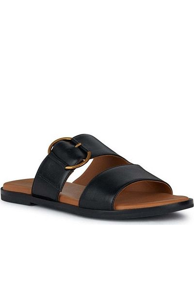 Geox Black Sandals Womens Shoes