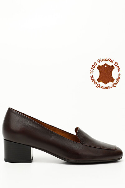 GÖNDERİ(R) Dámske/dievčenské hnedé starožitné topánky s tupou špičkou, krátke...