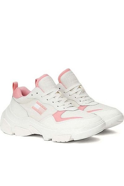 Tommy Jeans Pink Trainers Womens Shoes