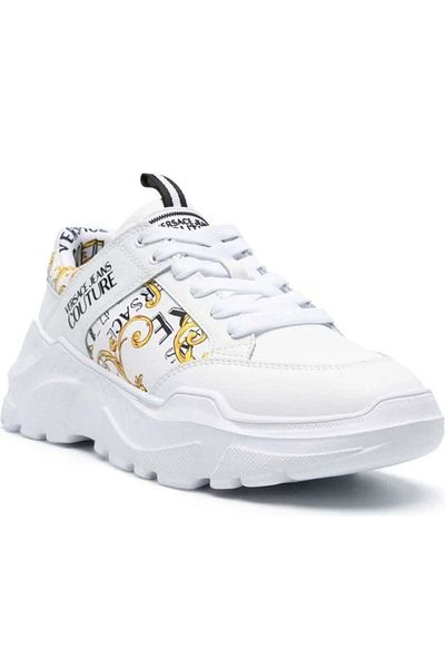 VERSACE JEANS COUTURE White Trainers Mens Shoes
