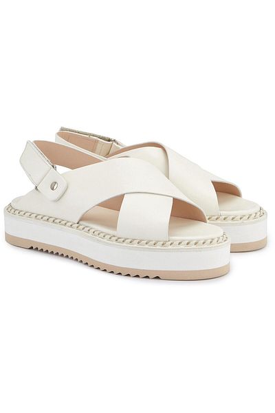 AGL White Sandals Womens Shoes