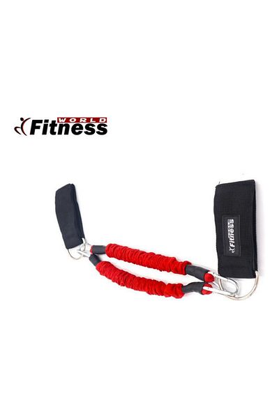 Fitness World Strength Legs Resistance Bands With Ankle Straps One Size
