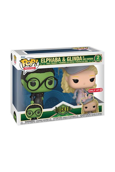 Funko فانكو بوب! Elphaba & Glinda - مجموعة Shiz Uniform مكونة من قطعتين