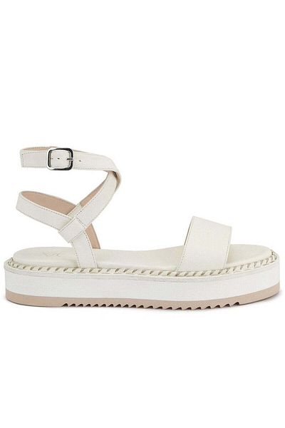 AGL White Sandals Womens Shoes