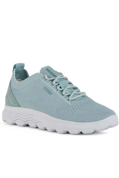 Geox Green Flats Womens Shoes