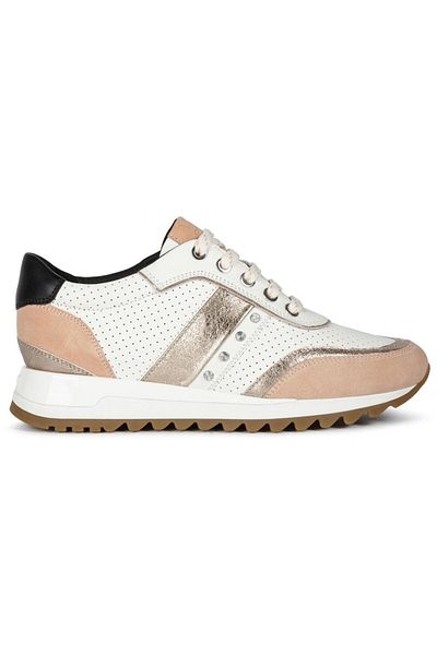 Geox Pantofi albi pentru femei