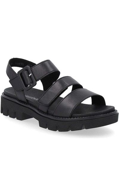 Remonte Black Sandals Womens Shoes