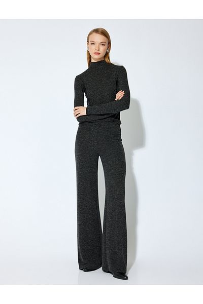 Koton X Şahika Ercümen - Straight Wide Leg Trousers