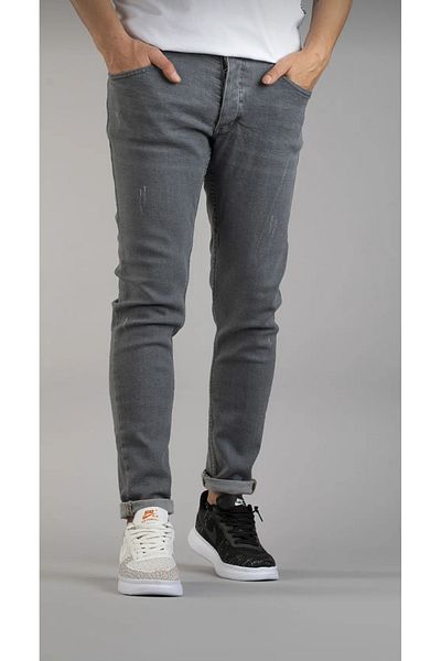 Lotus Men's Skinny Fit Treaded Jeans