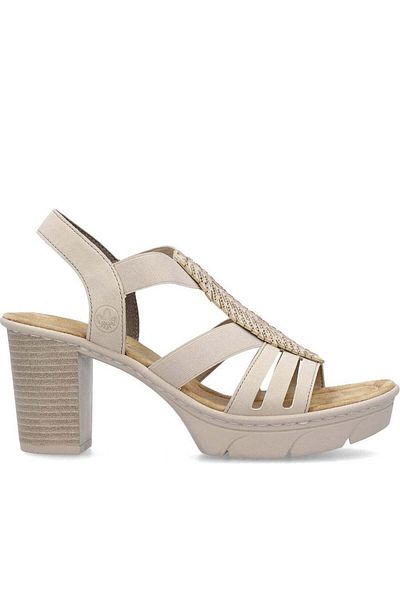 Rieker Beige Sandals Womens Shoes