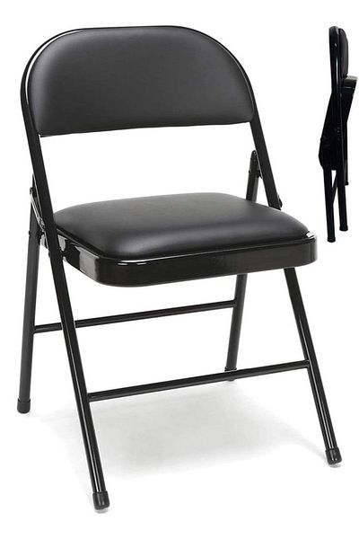 Cady One Easy Storage Foldable Metal Chair for Office Meetings Folding Chair for Home, Office and Dining