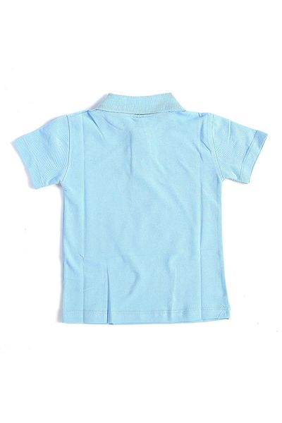 xdeonss Tricou albastru cu mânecă scurtă, culoare uni, guler, 6-16 ani, școală pentru copii, tricou Lakos, tricou cu guler polo
