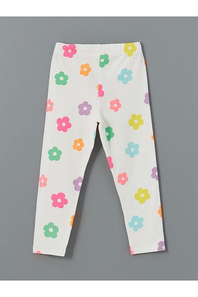 LC Waikiki Lcw Kids Elastic Waist Floral Girls' Leggings