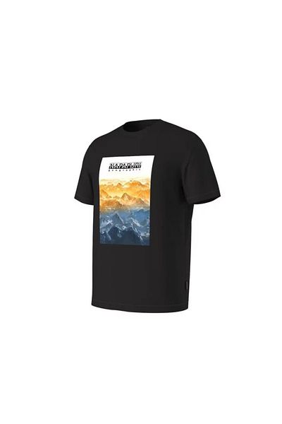 Napapijri Tricou negru pro bărbați Napapijri S-Rollin