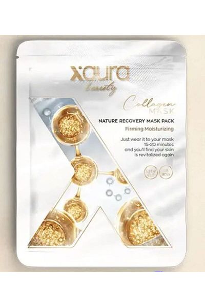 xaura Anti-Aging, First Use Collagen Mask for Cotton Skin 4 Pieces