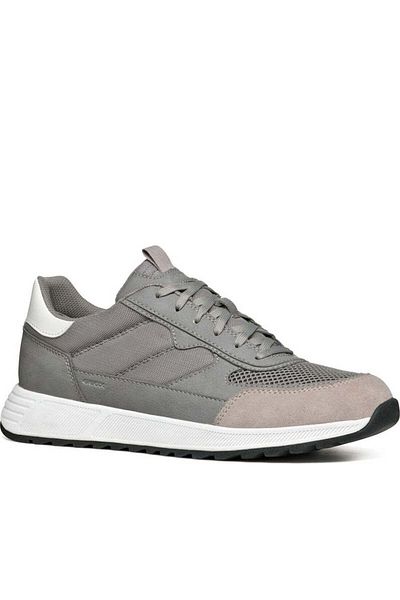 Geox Grey Trainers Mens Shoes