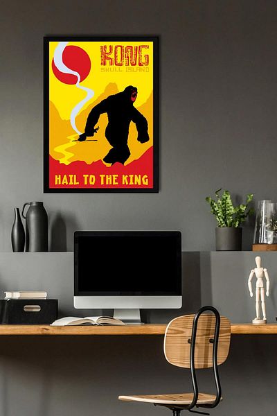 Saturn Pictură înrămată Kong Skull Island - Pictură poster film Skull Island