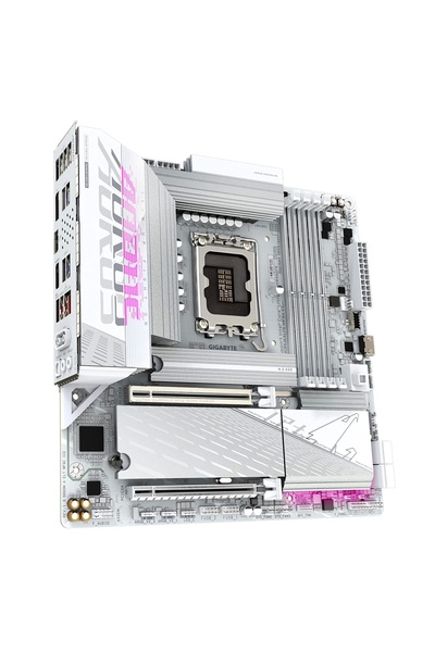 Gigabyte B860m Aorus Elıte Wıfı6e Ice Ddr5 9200mhz (OC) M.2 1851p Matx Anakart