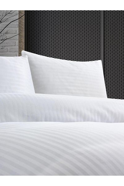 Ender Home Set cuvertură de pilota dublu din satin Stripe Home Hotel Set Cutie