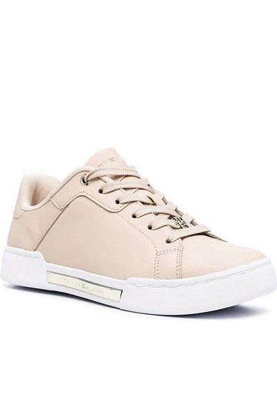 Tommy Hilfiger Pink Trainers Womens Shoes