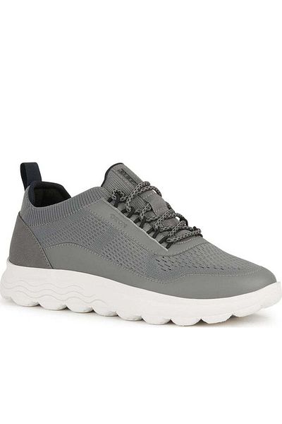 Geox Grey Trainers Mens Shoes