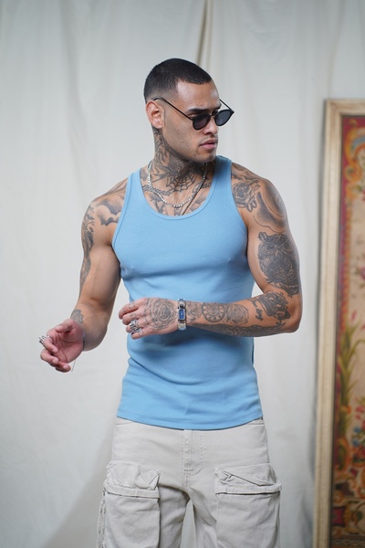 Butik TREND BİZ Kaşkorse Kumaş Slim Fit Kalıp Erkek Atlet