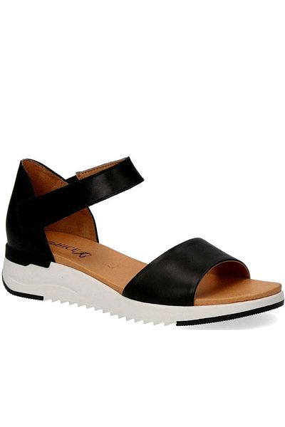 Caprice Black Sandals Womens Shoes
