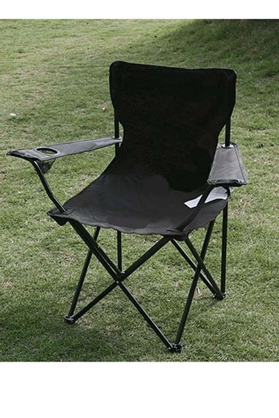 Cady One Folding Camping Chair with Armrests Cup Holder Fishing Chairs with Carrying Bag,