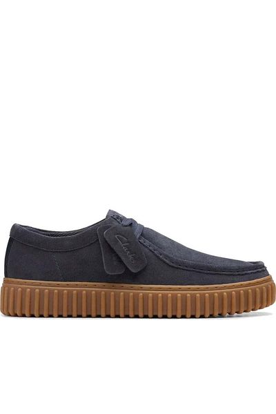 CLARKS Blue Trainers Mens Shoes