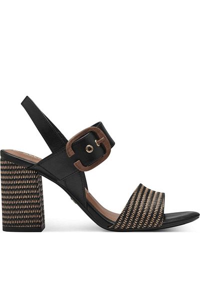 Tamaris Black Sandals Womens Shoes