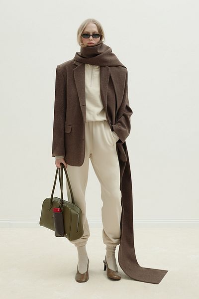 Suud Collection Beige Cossie Jogger Tracksuit