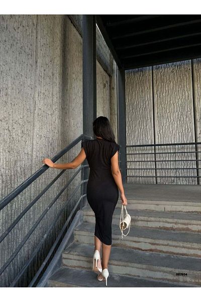 Viyamo Γυναικείο βαμμένο βραδινό φόρεμα με λεπτομέρεια καρφίτσας