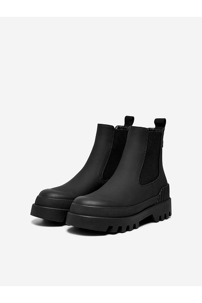 ONLY Black Women's Leather Boots 15304863