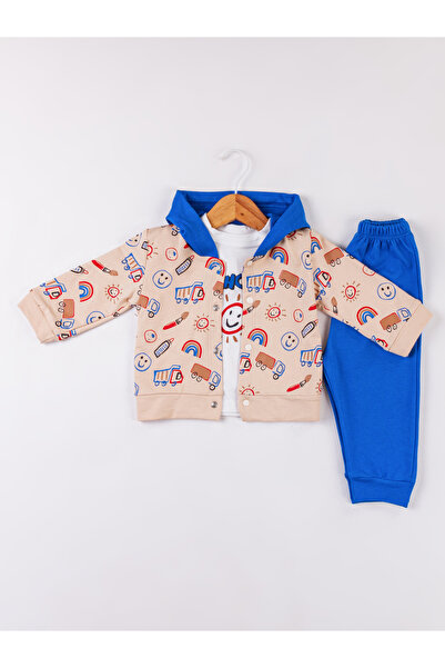 DFN Baby Boy 3-Piece Set with Hood