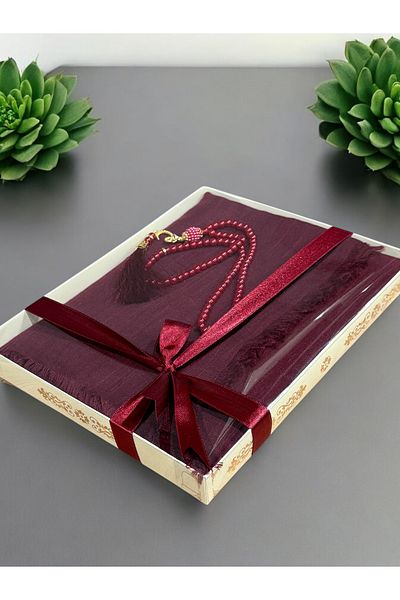 AYHANHOME هدية، مهر، هدية، حزمة، حزمة الزفاف، مجموعة مسبحة غطاء الصلاة المشتعلة