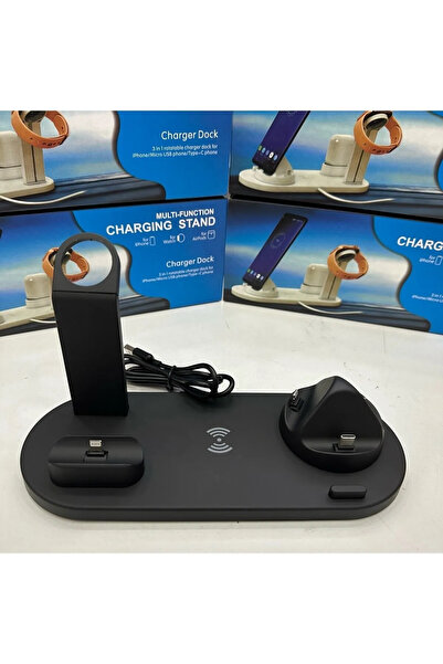 Teknotopia Telefon/Akıllı Saat/Bluetooth Kulaklık Için Kablosuz Şarj Standı S...