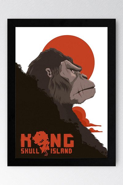Saturn Pictură înrămată Kong Skull Island - Pictură poster film Skull Island