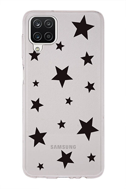 moonset Samsung Galaxy A22 / M22 / M32 Uyumlu Yıldızlar Tasarımlı Baskılı Şef...