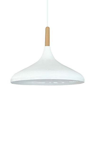 Bamyum Champion 35 cm Hängelampe Metall E27 Weiß