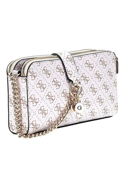 Guess ECO ERICA STATUS CROSSBODY Γυναικεία Κρεμ τσάντα χιαστί HWEQG951012-CRG
