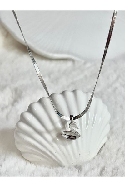 Store Swan Model Women's Necklace with Italian Chain Stylish Accessory