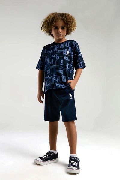 U.S. Polo Assn. SET DE PANTALONI SCURT BĂIEȚI 100% BUMBAC, LICENȚIAT POLO SUA