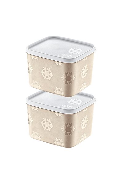 Smartware Latte 1250 ml - Set of 2 No Frost Storage Containers