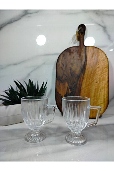 MDKLİFE Annecy 2 li Çay Fincanı Seti - Şeffaf - 190 ml