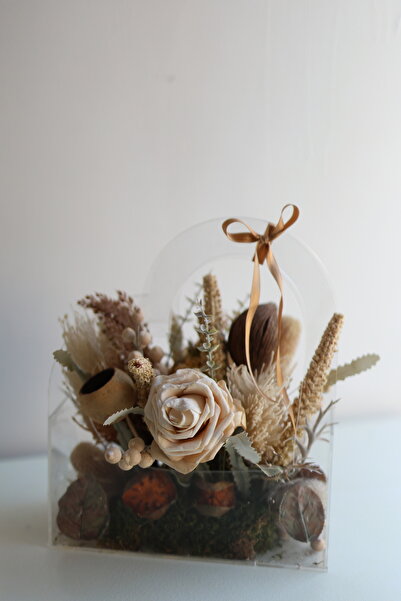 çiçek ev gereçleri Pleksi çantada çiçek