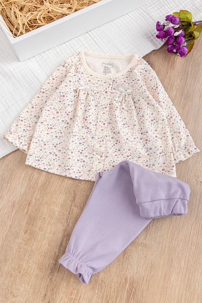 Babymod Baby Girl 100% Cotton Floral Patterned Set